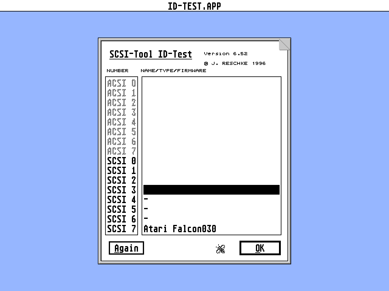 SCSI Tool atari screenshot