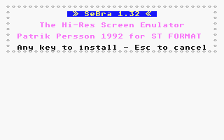 SeBra atari screenshot
