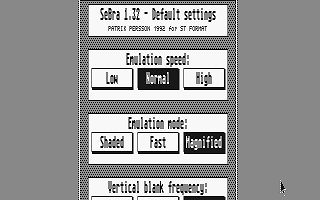 SeBra atari screenshot