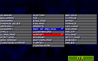 Sensible Soccer atari screenshot