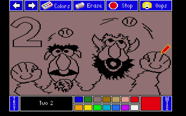 Sesame Street (The) Crayon: Numbers Count atari screenshot