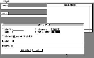 Seura Kirjanpito atari screenshot