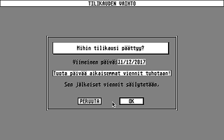 Seura Kirjanpito atari screenshot