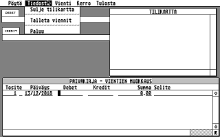 Seura Kirjanpito atari screenshot
