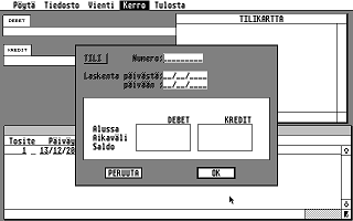 Seura Kirjanpito atari screenshot
