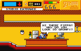 Seymour Goes to Hollywood atari screenshot