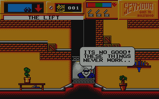 Seymour Goes to Hollywood atari screenshot