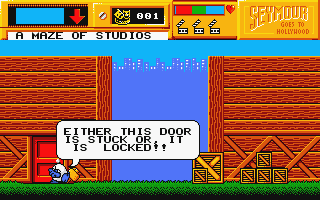 Seymour Goes to Hollywood atari screenshot
