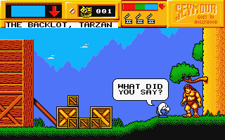 Seymour Goes to Hollywood atari screenshot