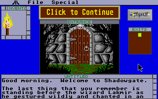 Shadowgate atari screenshot