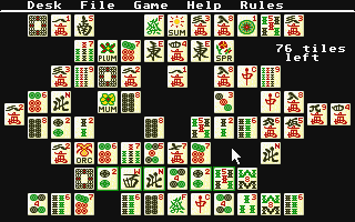 Shanghai atari screenshot