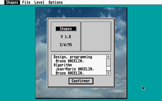 Shapes atari screenshot