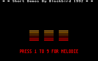 Short Demos atari screenshot