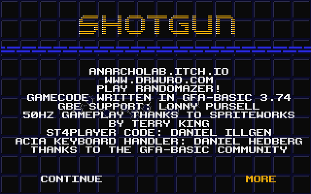Shotgun atari screenshot
