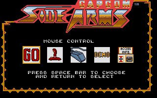 Side Arms atari screenshot