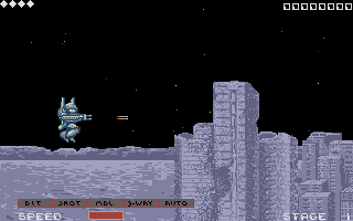 Side Arms atari screenshot