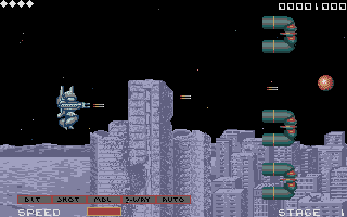 Side Arms atari screenshot