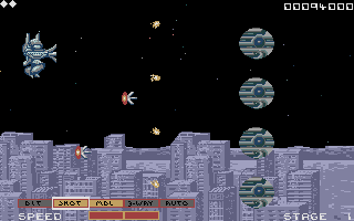 Side Arms atari screenshot