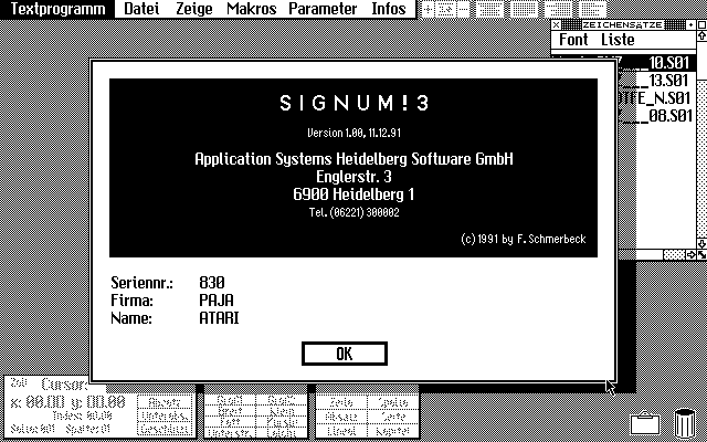Signum — screenshot 1