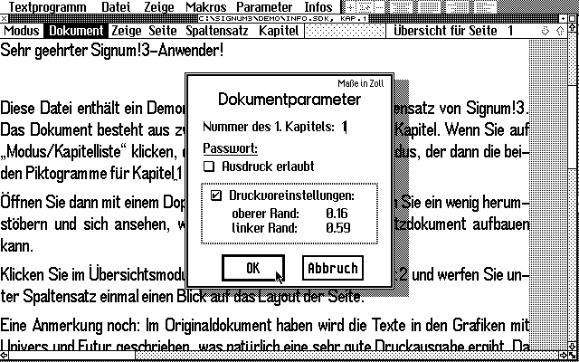 Signum atari screenshot