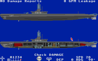 Silent Service atari screenshot