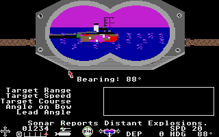 Silent Service atari screenshot