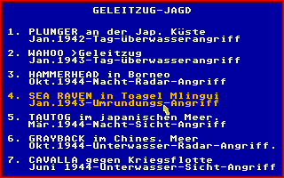 Silent Service atari screenshot