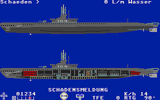 Silent Service atari screenshot