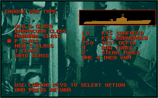 Silent Service II atari screenshot