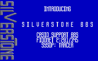 Silverstone BBS atari screenshot
