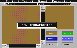 Sim City - Terrain Editor atari screenshot
