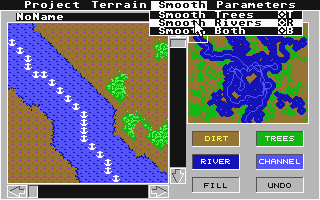 Sim City - Terrain Editor atari screenshot
