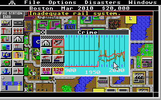 Sim City atari screenshot