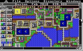 Sim City atari screenshot