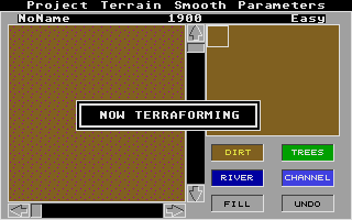 Sim City - Terrain Editor atari screenshot