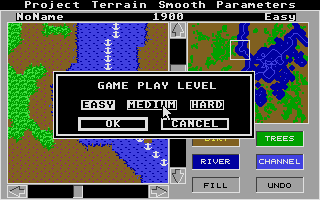 Sim City - Terrain Editor atari screenshot