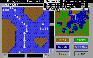 Sim City - Terrain Editor atari screenshot
