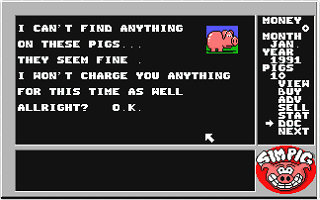 Sim Pig - The Advanced Realtime Strategic Pig Simulation atari screenshot