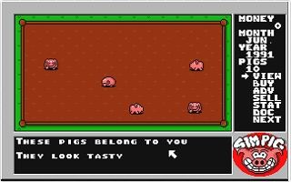 Sim Pig - The Advanced Realtime Strategic Pig Simulation atari screenshot
