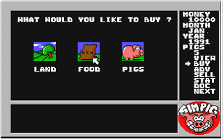 Sim Pig - The Advanced Realtime Strategic Pig Simulation atari screenshot
