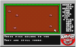 Sim Pig - The Advanced Realtime Strategic Pig Simulation atari screenshot