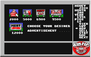 Sim Pig - The Advanced Realtime Strategic Pig Simulation atari screenshot