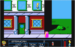 Simpsons - Bart vs the Space Mutants (The) atari screenshot
