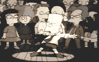 Simpsons Cartoon Picture Show atari screenshot