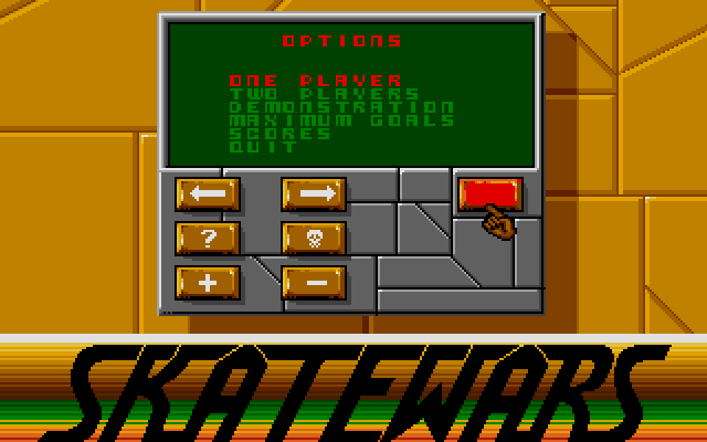 Skatewars atari screenshot