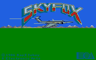 Skyfox atari screenshot