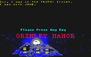 Sleuth atari screenshot