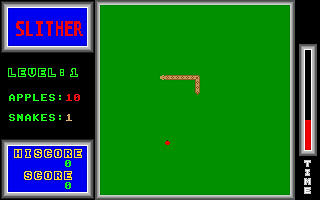 Slither atari screenshot