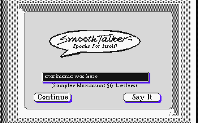Smoothtalker atari screenshot