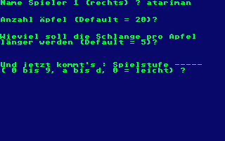 Snake (The) - Schlange (Die) atari screenshot